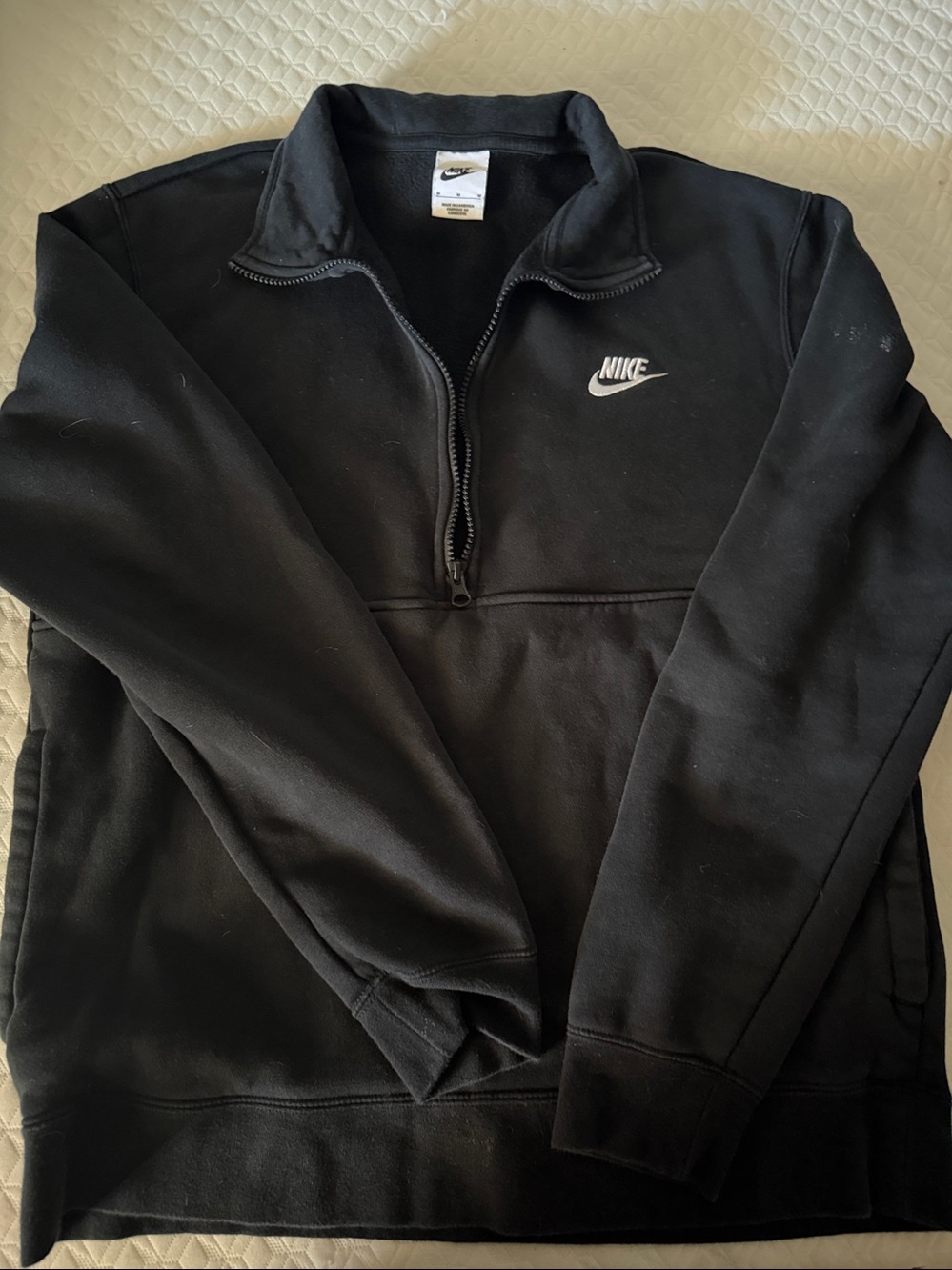 Nike Black Half-Zip Fleece Pullover